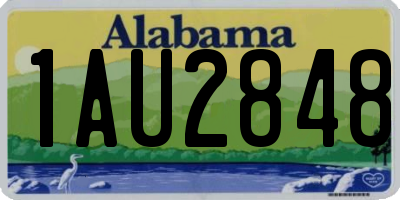 AL license plate 1AU2848