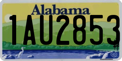 AL license plate 1AU2853