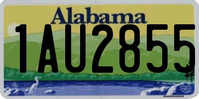 AL license plate 1AU2855