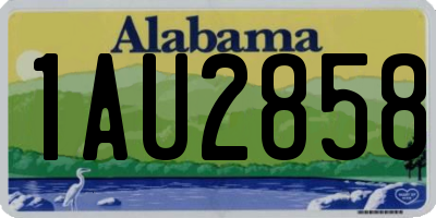 AL license plate 1AU2858