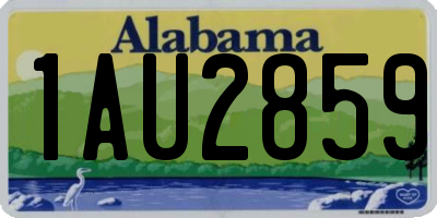 AL license plate 1AU2859