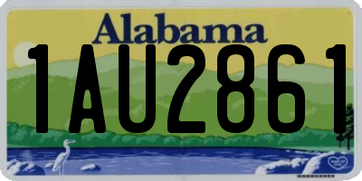 AL license plate 1AU2861
