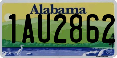 AL license plate 1AU2862