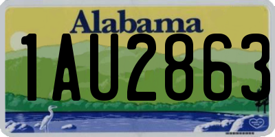 AL license plate 1AU2863