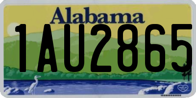 AL license plate 1AU2865