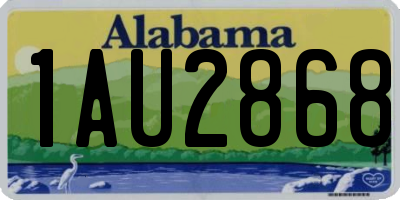 AL license plate 1AU2868