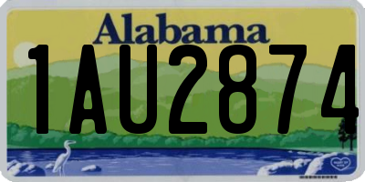 AL license plate 1AU2874