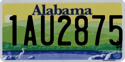 AL license plate 1AU2875