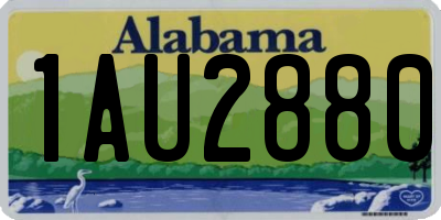 AL license plate 1AU2880