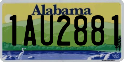 AL license plate 1AU2881