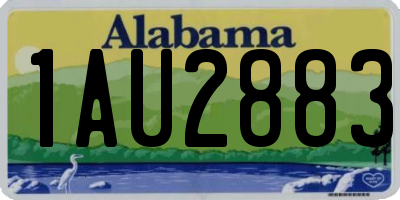 AL license plate 1AU2883
