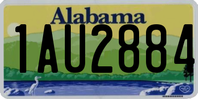 AL license plate 1AU2884