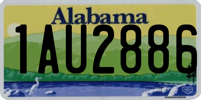 AL license plate 1AU2886