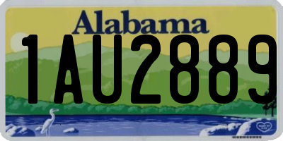 AL license plate 1AU2889