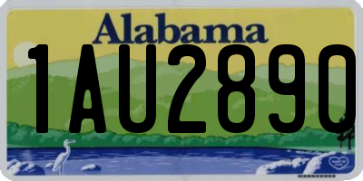 AL license plate 1AU2890