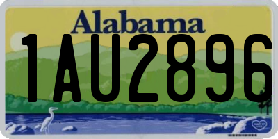 AL license plate 1AU2896