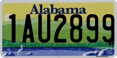AL license plate 1AU2899
