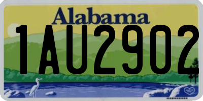 AL license plate 1AU2902