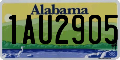 AL license plate 1AU2905