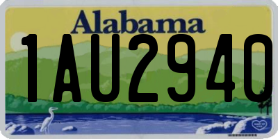 AL license plate 1AU2940