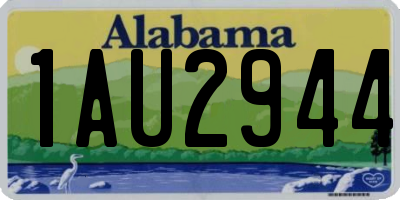 AL license plate 1AU2944