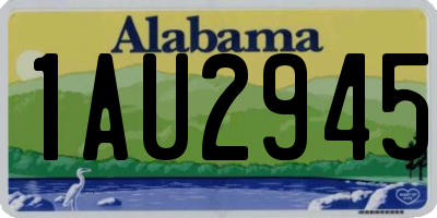 AL license plate 1AU2945