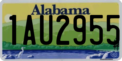 AL license plate 1AU2955
