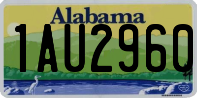 AL license plate 1AU2960