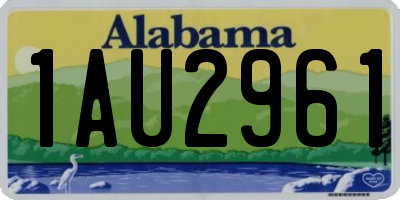 AL license plate 1AU2961