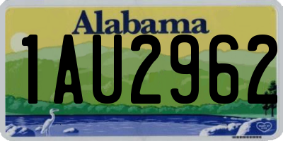 AL license plate 1AU2962
