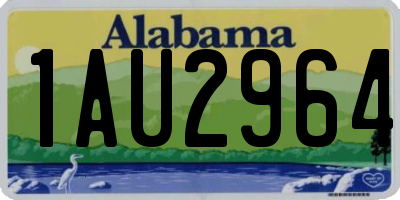 AL license plate 1AU2964