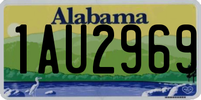 AL license plate 1AU2969