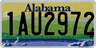 AL license plate 1AU2972