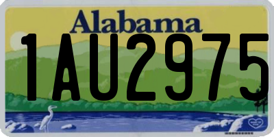 AL license plate 1AU2975