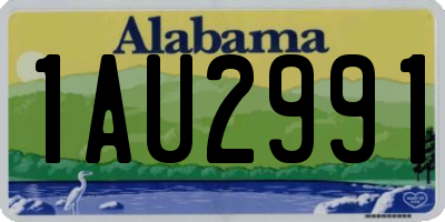 AL license plate 1AU2991