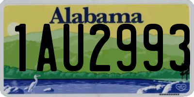 AL license plate 1AU2993