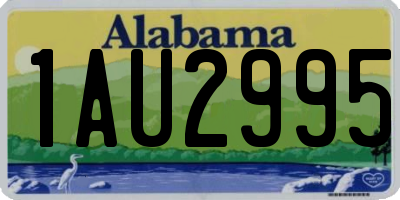 AL license plate 1AU2995