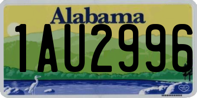 AL license plate 1AU2996