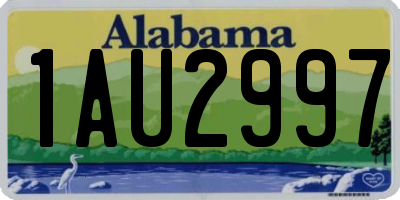 AL license plate 1AU2997