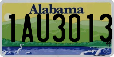 AL license plate 1AU3013