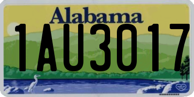 AL license plate 1AU3017