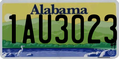 AL license plate 1AU3023