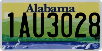AL license plate 1AU3028