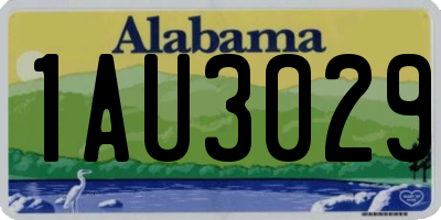 AL license plate 1AU3029