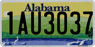 AL license plate 1AU3037
