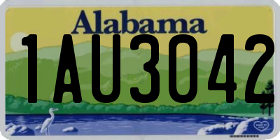 AL license plate 1AU3042