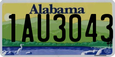 AL license plate 1AU3043
