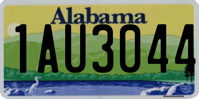 AL license plate 1AU3044