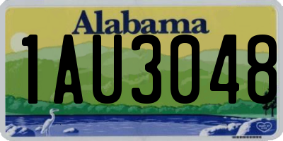 AL license plate 1AU3048