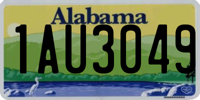 AL license plate 1AU3049